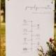 ADELLA Modern Minimalist Wedding Timeline Sign Template, Welcome Timeline Sign, Editable Wedding Timeline Poster, Templett Wedding Sign