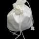 Ivory Satin Bridal Clutch Purse for Wedding Day Bride Bag Accessories