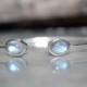 Moon stone 925 Sterling Cuff Bracelet - Flexible Silver Cuff Bracelet - White rainbow Cuff Bracelet - Bracelet - Simple Cuff Silver Jewelry