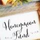 Honeymoon Fund Sign Wedding Sign ( Frame NOT Included )
