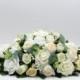 Silk Wedding Flowers, Ivory, White & Champagne Rose Top Table Decoration