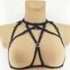 Chest harness black mature lingerie bdsm harness bra body women bondage strap on harness sexy erotic lingerie open cup bra gift for her