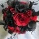Gothic Bride/ Bridesmaid /wedding flowers CUSTOM MADE to your designs Photos are examples!  Message me to discuss your ideas