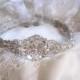 Jane Wedding Beaded Jeweled Crystal Belt Sash Brooch Organza Ribbon
