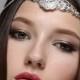 Maya Boho Bohemian Goddess Vintage Jeweled Gatsby wedding Headband Head Piece Forehead Headdress