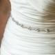Bridal Sash, Rhinestone Sash, Wedding Dress Sash, Crystal Belt, Embellishment, Applique Thin Trim
