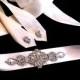 Daphe Bridal Dress Gown Beaded Jeweled Crystal Belt Sash