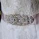 Bridal Sash, Beaded Sash, Wedding Dress Sash, Crystal Belt, Embellishment, Applique, pearls