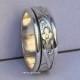 925 Sterling Silver Spinner Ring* Meditation Ring*Thumb Ring*Band Ring* Handmade Ring* Gift Ring* Silver Flower Spinner Ring*Spinner Ring