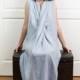 Linen Womens Clothing BELLE / Beach Linen Dress / Asymmetrical Linen Dress / Linen Maxi Dress