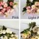 JennysFlowerShop 11'' Silk Baby Ranunculus  Artificial Flower Bush Small Flower Bush Set of 2 Wedding/Home Decorations