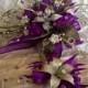 Purple wedding bouquet / Ramo de quince./