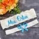 Malibu Blue Wedding Garter Belt Personalized Garter Non Slip Your Are Next