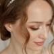 Pearl Bridal Headband, Boho Wedding Hair Piece, Bridesmaid Headpiece