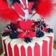 Betty Boop with feathers Birthday cake topper in pick, Betty boop display