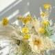 Spring Handpicked Bridal Bouquet Silk and Dried Flower Mix / Pampas Grass Bouquet Wildflowers