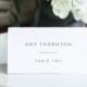 Minimalist Place Card Template, Printable Modern Simple Wedding Escort Card & Meal Option, INSTANT DOWNLOAD, Editable, Templett #094-156PC