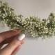 Baby breath comb, flower hair comb, greenery comb, wedding hair comb, greenery crown, olive leaf crown, flower comb, spring hair comb