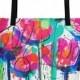 Bag "Give the world a little bit of color" by Mirna Sišul, colorful, flowers, for unique women, ideal as a gift, free shipping