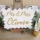 Sweetheart Table Sign - Painted Acrylic Sign - Mr & Mrs. Sign - Wedding Table Sign - Head Table Sign - Head Table Acrylic Sign