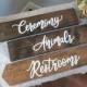 Rustic wedding sign, direction wedding signs, wedding direction signs, wedding arrow signs, wedding signs, wood wedding signs, custom sign