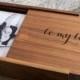 4x6" Wood Boudoir Photo Box - Engraved Keepsake Box, Wedding Album Alternative, Memory Box Gift for Birthday Anniversary Valentines Day
