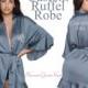 Personalized Ruffled Robe Satin Ruffle Robe Customized Satin Ruffle Robe Bridal Ruffle Lace Robe Kimono Ruffle Robe Wedding Gift