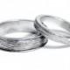 His and Hers 100% Pure Tin Rings Inscribed with 'Ten Years' Perfect 10 Year Anniversary Gift (Pair)