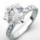 2.00 carat diamond engagement ring, 14K white gold, wedding gift, anniversary for women, round diamond, Yellow gold ring