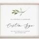 ISABELLA Greenery Custom 8x10 Sign Template, Greenery Wedding Signs Printable, Bar Sign Wedding, In Memory of Sign, Wedding Sign Bundle