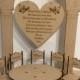 Loved Ones in Heaven Wedding Memory Table 3D Centrepiece with Hanging Sign & Personalised Chairs Centre Piece