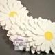 20  Daisy Confetti Table Scatter Flowers, Wedding Flower Confetti, White and Yellow Daisy Baby Shower Decorations