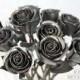 Steampunk Wedding Bouquet, Dozen Sweetheart Rose Bouquet, Metal Rose Bouquet, Bridesmaid Bouquet, Wedding Gift