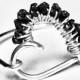 Raw Black Diamond Ring, Black Diamond Ring, Engagement Ring, Raw Black Diamond Wedding Ring, Solid White Gold Ring, Valentines Gift