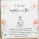Mother of the groom-Wedding Necklace-Halo Pearl pendant-Mother in Law gift-Mother wedding gift-Gift for mom-Stepmom gift