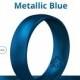 Sapphire Blue Silicone Ring Men Women, Safe Flexible Breathable Silicone Wedding Band, Rubber Wedding Ring, Anniversary Engagement Gift