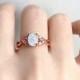 Ready to Ship Rose Gold Opal Ring for Women, mothers day gift,  Rose Gold Engagement Ring, Raw Fire Opal Jewelry, Wedding Ring, Gift for Her