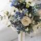 Blue Bouquet, natural bouquet, artificial bouquet, keepsake bouquet, rustic flowers, wedding flowers, statement bouquet, large bouquet
