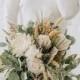 Pampas grass bouquet, Eucalyptus bouquet, extra large wedding bouquet, statement bridal bouquet, boho wedding flowers, gold wedding bouquet