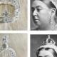 Queen Victoria small top Diamond crown inspired widow crown royal crown  tiara Crystal crown
