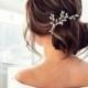 Crystal Opal Hair Comb, Rhinestone Hair Comb, Bridal Hair Comb, Gold Hair Comb, Opal Hair Comb, Gold Bridal headpiece