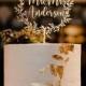 Cake Topper for Wedding - Custom Cake Topper - Rustic Wedding Cake Topper - Gold, Silver, Natural Wood or Black - Customize Your Own