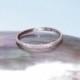 Hand Made Solid 14K Rose Gold Wedding Stackable Ring Stardust Finish-Custom Order Size
