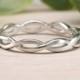 Infinity Eternity Band, Celtic Knot Eternity Ring, Briaded Knot Eternity Band Silver, Womens Unique Ring, Unique Ring, Womens Everyday Ring