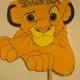 Lion King Cake Topper With Gold Glitter Crown