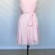 Spaghetti Straps Blush Pink Spandex Short Convertible Bridesmaid Dress