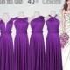 Violet Purple bridesmaid dress long, Floor-length Bridesmaid dress, infinity dress, convertible dress, maternity dress, Purple Dress