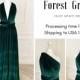 FOREST GREEN Velvet Infinity Dress Bridesmaid Dresses
