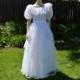 Wedding dress vintage Belle lace dress White cinderella dress