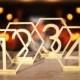 Table Numbers Hexagon table numbers Wedding Table Numbers Gold table numbers Table decoration Numbers with base Wood table numbers